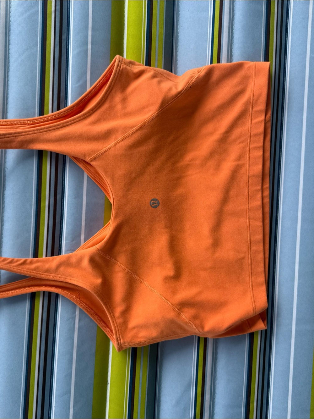 lululemon athletica Orange Racerback Sports Bra Top